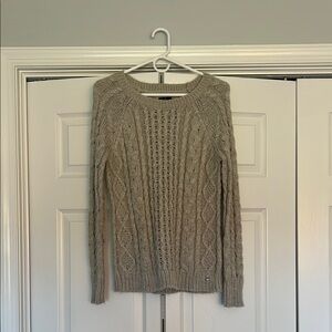 Cable Knit Sweater in Taupe